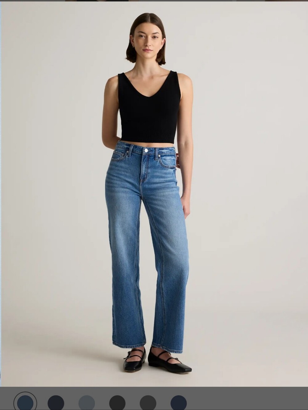 Quince Bella Stretch Wide-Leg Jeans